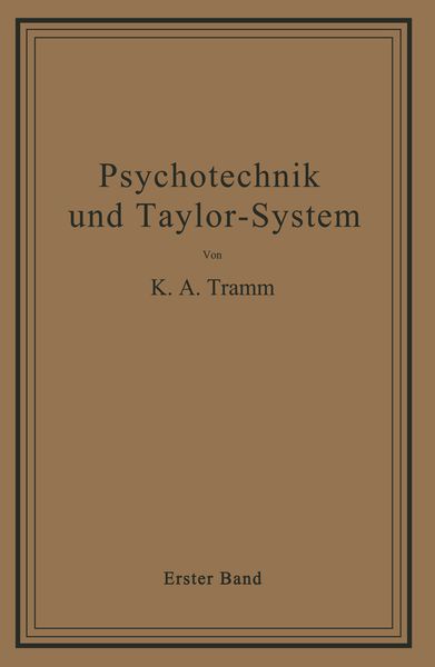 Produktbild: Psychotechnik und Taylor-System