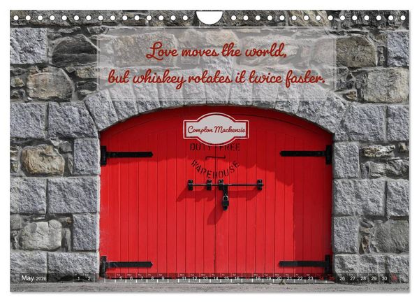 Produktbild: Wonderful Whisky Wisdom (Wall Calendar 2026 DIN A4 landscape), CALVENDO 12 Month Wall Calendar