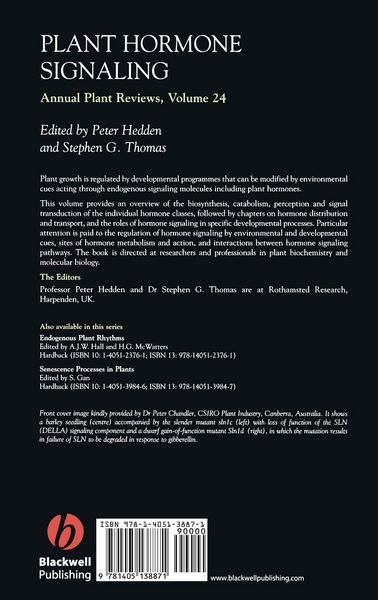 Produktbild: Annual Plant Reviews, Plant Hormone Signaling