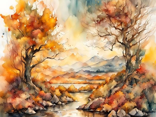 Produktbild: CALVENDO Puzzle Sonniger Herbst | 1000 Teile Lege-Gr&ouml;&szlig;e 64x48cm Foto-Puzzle f&uuml;r gl&uuml;ckliche Stunden