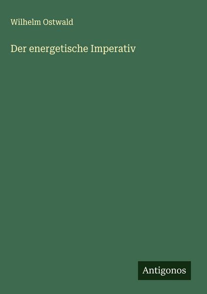 Produktbild: Der energetische Imperativ