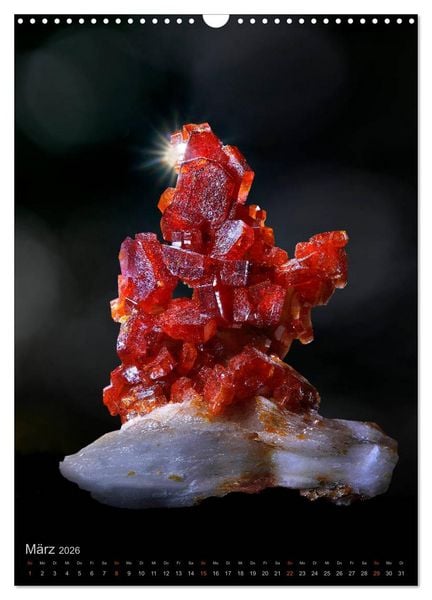 Produktbild: ZAUBERHAFTE MINERALIEN designed by nature (Wandkalender 2026 DIN A3 hoch), CALVENDO Monatskalender