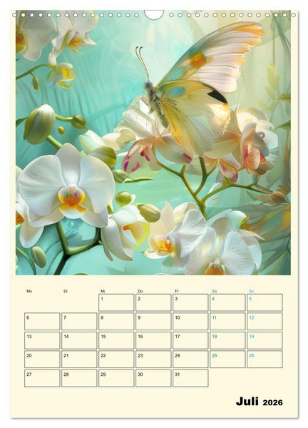 Produktbild: Schmetterlinge der Fantasie entsprungen - Planer (Wandkalender 2026 DIN A3 hoch), CALVENDO Monatskalender