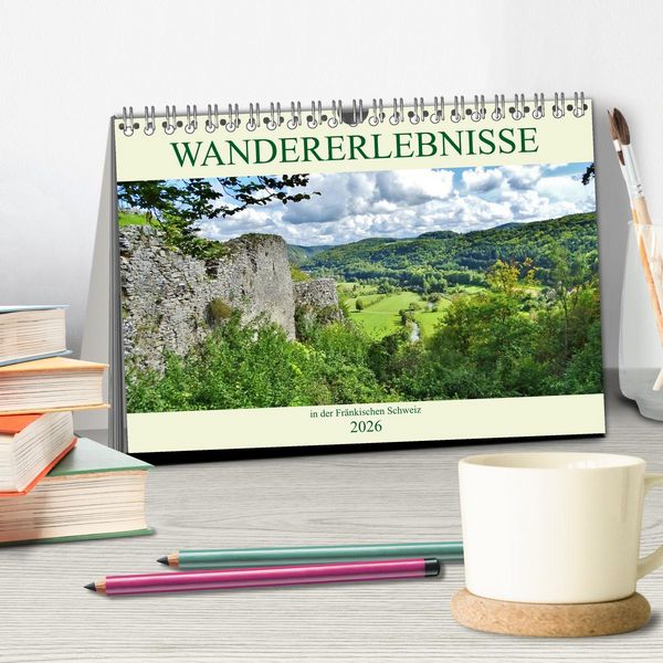 Produktbild: Wandererlebnisse in der Fr&auml;nkischen Schweiz (Tischkalender 2026 DIN A5 quer), CALVENDO Monatskalender