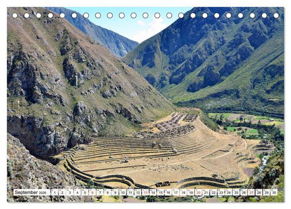 Produktbild: Inkabauten in PERU, Bauwerke eines gro&szlig;en Reiches (Tischkalender 2026 DIN A5 quer), CALVENDO Monatskalender