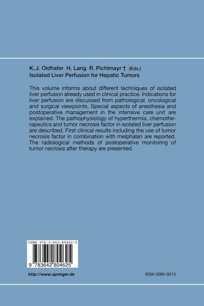 Produktbild: Isolated Liver Perfusion for Hepatic Tumors