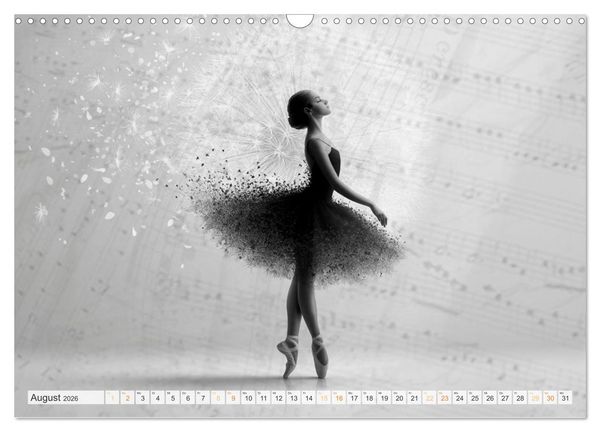 Produktbild: Im Pas de Deux mit der Stille (Wandkalender 2026 DIN A3 quer), CALVENDO Monatskalender