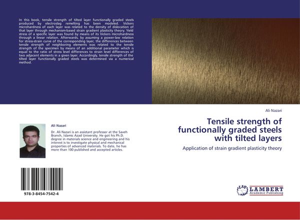 Produktbild: Tensile strength of functionally graded steels with tilted layers