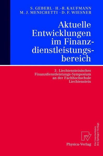 Produktbild: Aktuelle Entwicklungen im Finanzdienstleistungsbereich