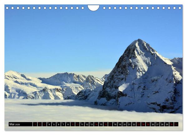 Produktbild: Eiger, M&ouml;nch und Jungfrau 2026 (Wandkalender 2026 DIN A4 quer), CALVENDO Monatskalender