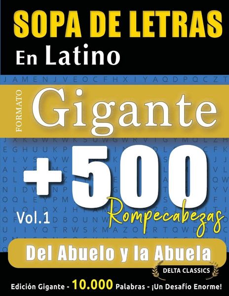 Produktbild: SOPA DE LETRAS EN LATINO FORMATO GIGANTE