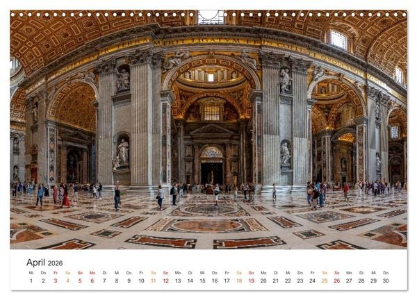 Produktbild: Rom &ndash; Geschichte, Glanz und Gassen (Wandkalender 2026 DIN A3 quer), CALVENDO Monatskalender