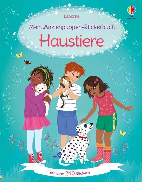 Mein Anziehpuppen-Stickerbuch: Haustiere, Taschenbuch von , Usborne, 9781035702763