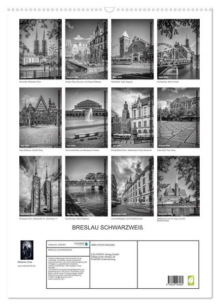 Produktbild: BRESLAU SCHWARZWEI&szlig; (Wandkalender 2026 DIN A2 hoch), CALVENDO Monatskalender