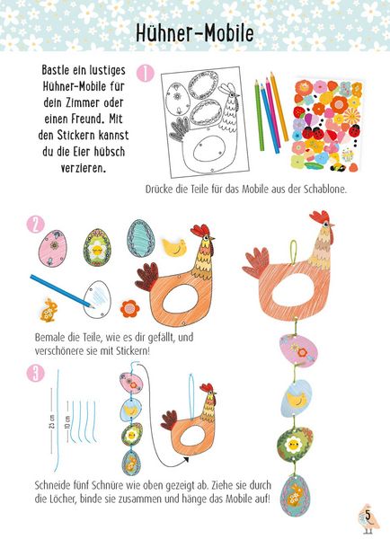 Produktbild: Bastelset f&uuml;r Kinder: Kreatives Bastelset: Ostern