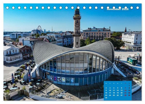 Produktbild: Hansestadt Rostock (Tischkalender 2026 DIN A5 quer), CALVENDO Monatskalender