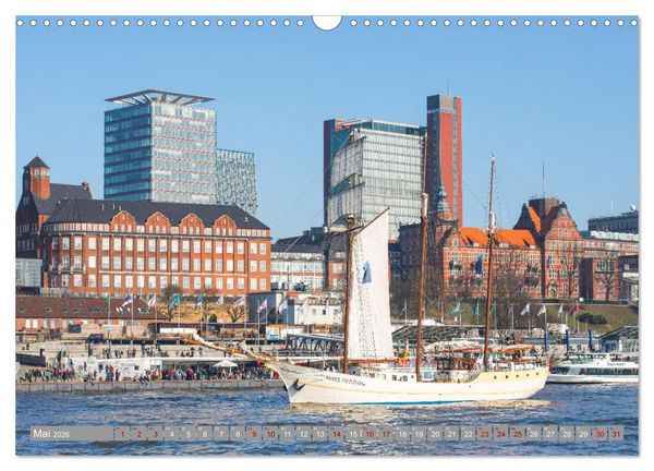 Produktbild: HAMBURG - Maritime Metropole (Wandkalender 2026 DIN A3 quer), CALVENDO Monatskalender