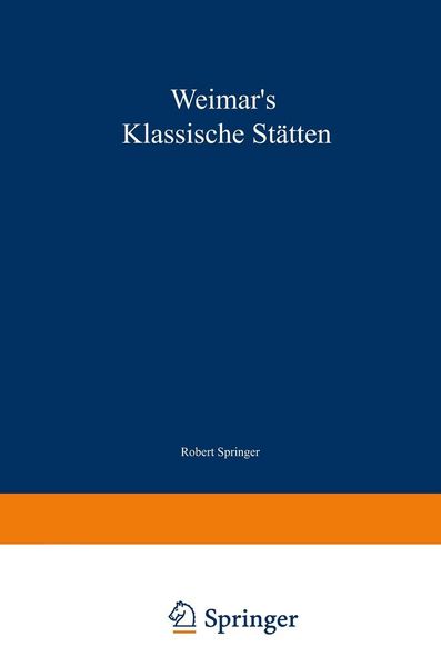 Produktbild: Weimar's klassische St&auml;tten