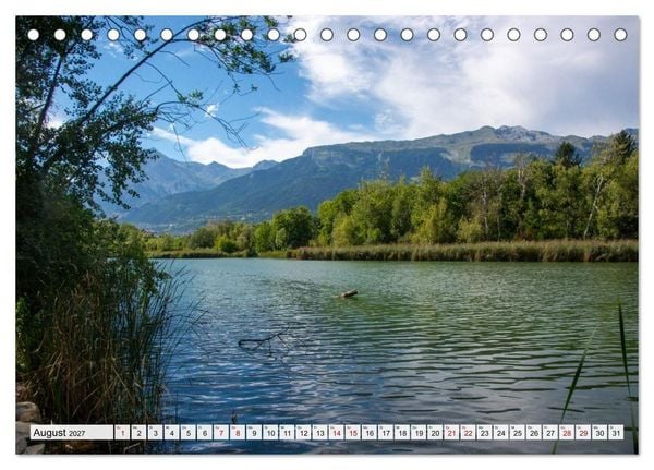 Produktbild: Sion im Wallis - zwischen Reben und Bergen (Tischkalender 2027 DIN A5 quer), CALVENDO Monatskalender