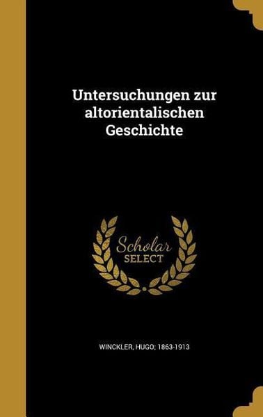 Produktbild: Untersuchungen zur altorientalischen Geschichte
