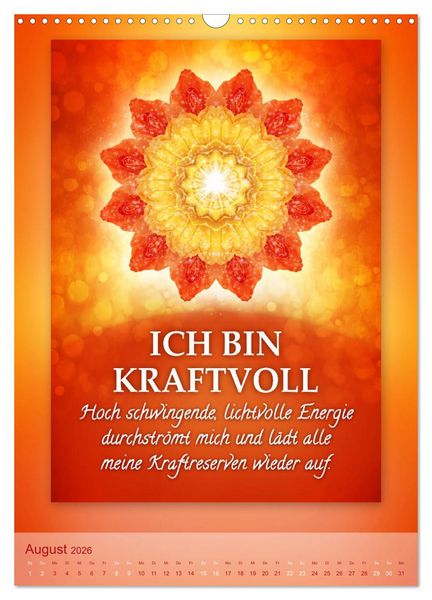 Produktbild: ICH BIN Licht und Liebe - Kalender (Wandkalender 2026 DIN A3 hoch), CALVENDO Monatskalender