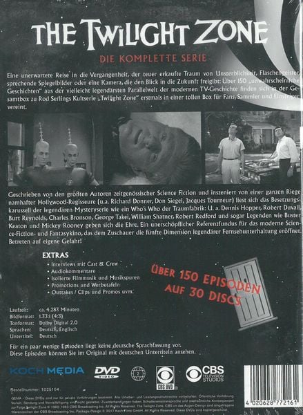 Produktbild: The Twilight Zone - Die komplette Serie (Keepcase) (30 DVDs)