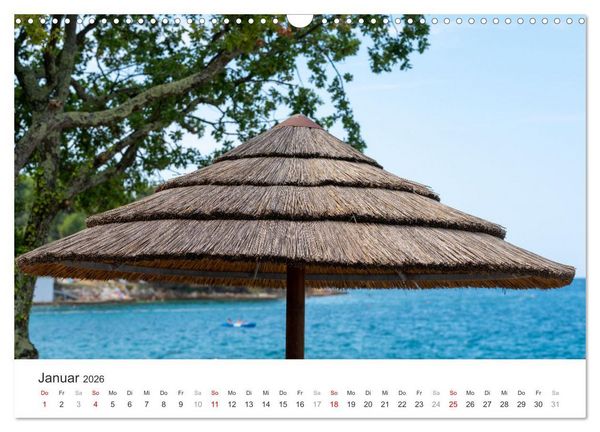 Produktbild: Porec Kalender - Die kroatische Stadt an der Adria (Wandkalender 2026 DIN A3 quer), CALVENDO Monatskalender