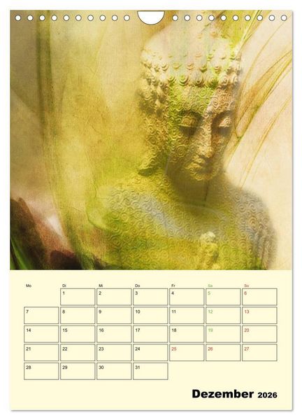 Produktbild: Buddhismus (Wandkalender 2026 DIN A4 hoch), CALVENDO Monatskalender
