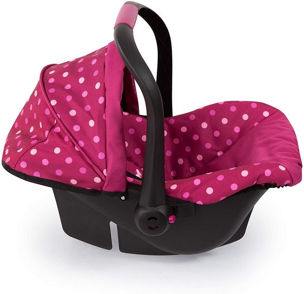 Produktbild: Bayer Design 67967AA - Puppen-Autositz Deluxe Car Seat, mit Dach, Fee-Motiv, bordeaux