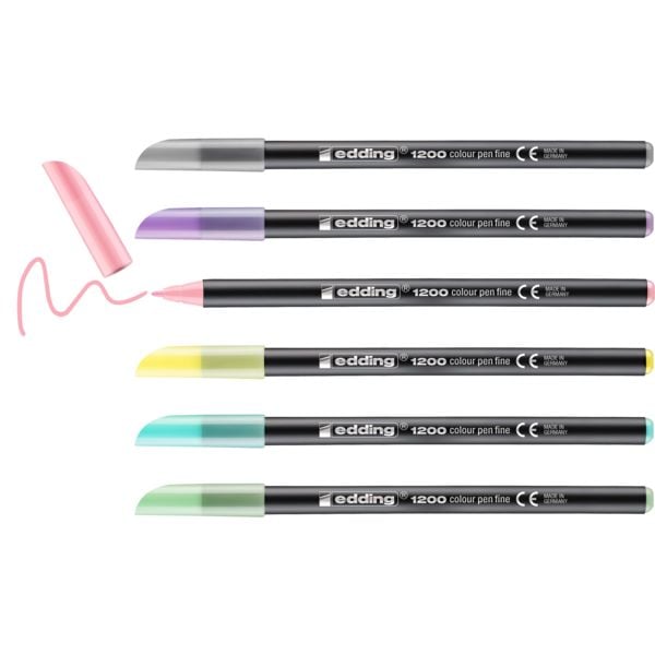 Produktbild: edding Fasermaler Fein 1200 Colour Pen 6er Set