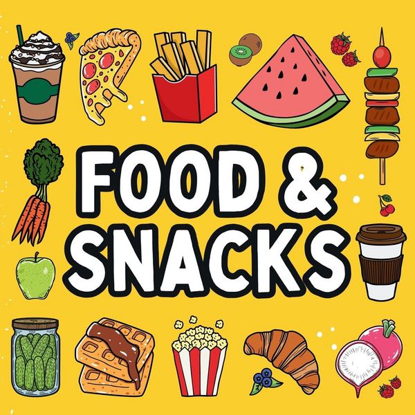 Produktbild: Food and Snacks Coloring Book