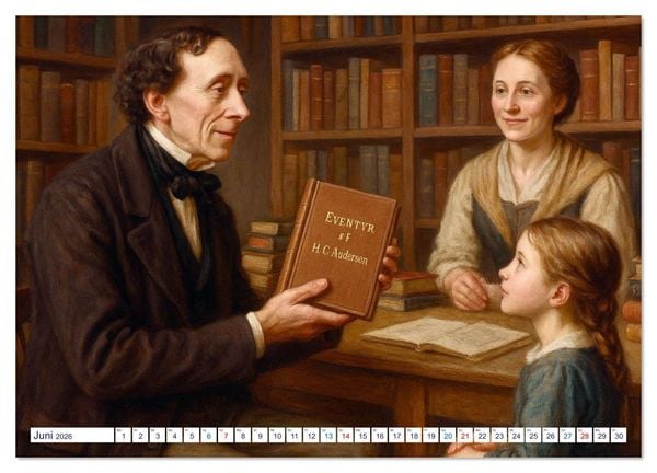 Produktbild: Hans Christian Andersen. Sein Leben, seine Werke (Wandkalender 2026 DIN A4 quer), CALVENDO Monatskalender