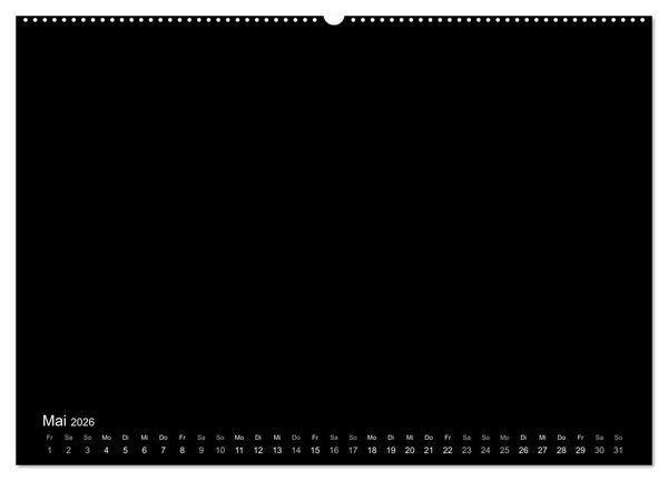 Produktbild: Bastelkalender: DIY Kreativ-Kalender -schwarz- (Wandkalender 2026 DIN A2 quer), CALVENDO Monatskalender