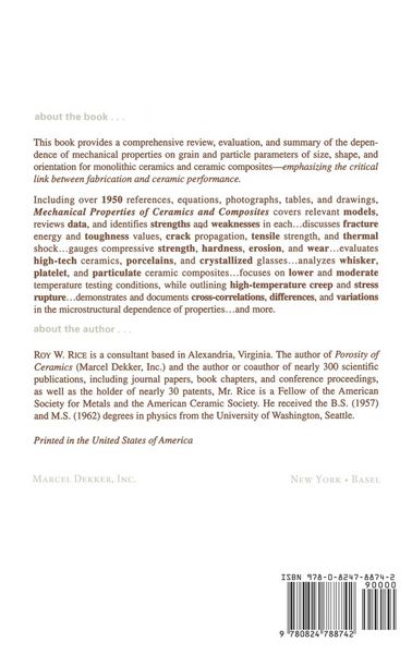 Produktbild: Mechanical Properties of Ceramics and Composites