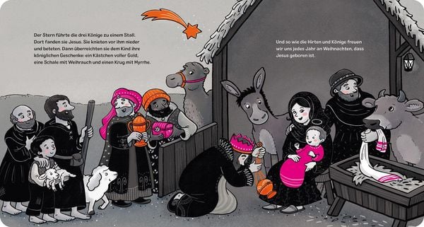 Produktbild: Die Geschichte von Weihnachten Kontrastbuch (Pappbilderbuch)