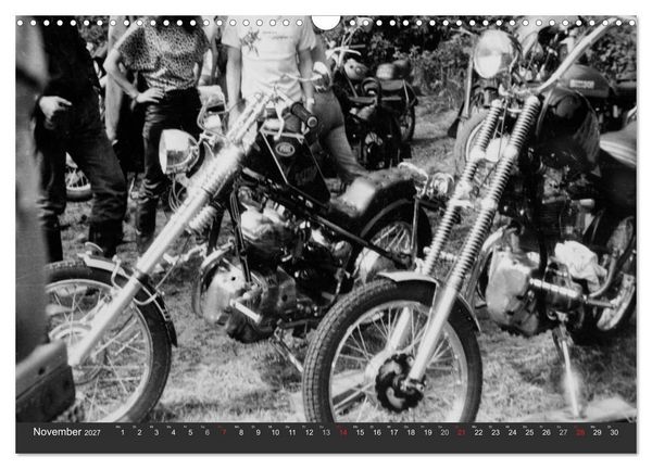 Produktbild: east Rider - Biker und Bikes aus der DDR (Wandkalender 2027 DIN A3 quer), CALVENDO Monatskalender