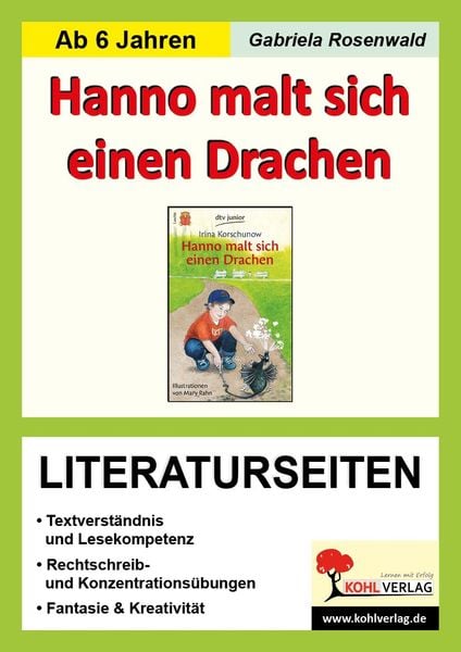 Produktbild: Hanno malt sich einen Drachen - Literaturseiten