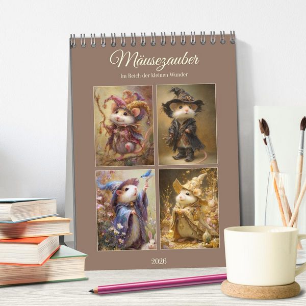 Produktbild: M&auml;usezauber. Im Reich der kleinen Wunder (Tischkalender 2026 DIN A5 hoch), CALVENDO Monatskalender