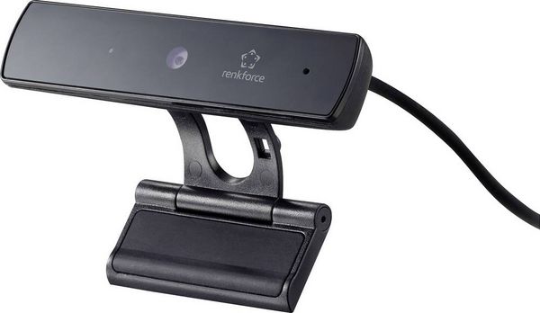 Produktbild: Renkforce RF-WC1080P1 Full HD-Webcam 1920 x 1080 Pixel Klemm-Halterung