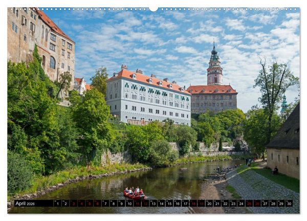 Produktbild: Cesk&yacute; Krumlov - B&ouml;hmisch Krumau (Wandkalender 2026 DIN A2 quer), CALVENDO Monatskalender