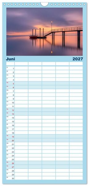 Produktbild: Familienplaner 2027 - Bodensee Weitblicke mit 5 Spalten (Wandkalender, 21 x 45 cm) CALVENDO
