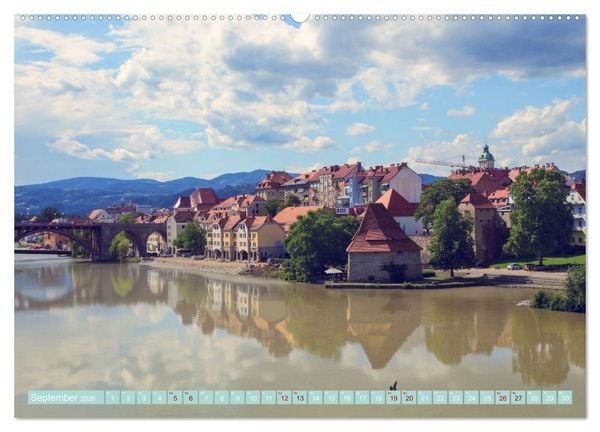 Produktbild: Maribor - Entspannde Stadt am Ufer der Drau (hochwertiger Premium Wandkalender 2026 DIN A2 quer), Kunstdruck in Hochglanz