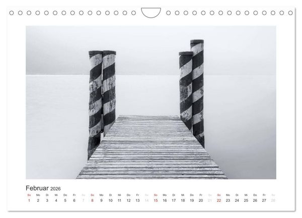 Produktbild: Limone sul Garda schwarzwei&szlig; (Wandkalender 2026 DIN A4 quer), CALVENDO Monatskalender