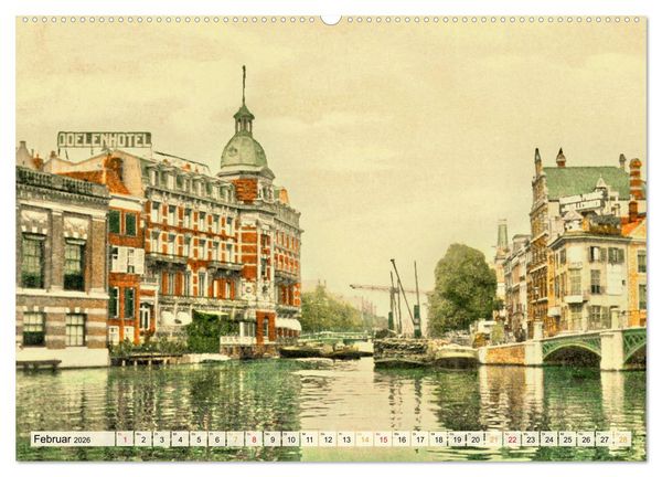 Produktbild: Amsterdam um 1900 (Wandkalender 2026 DIN A2 quer), CALVENDO Monatskalender