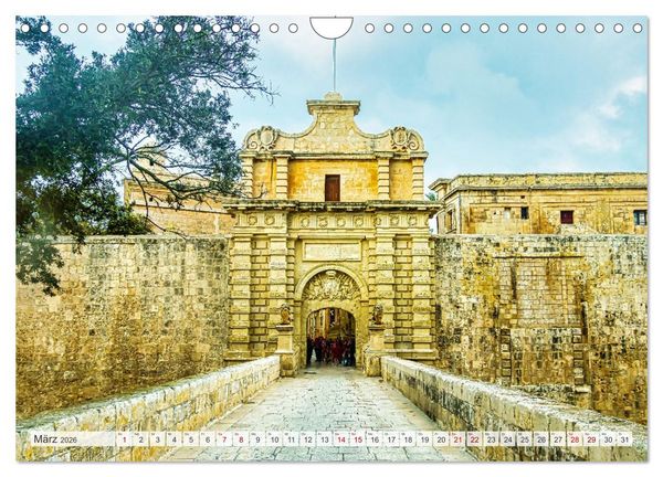 Produktbild: Malta, Comino & Gozo (Wandkalender 2026 DIN A4 quer), CALVENDO Monatskalender