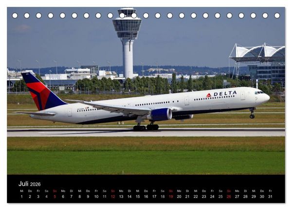 Produktbild: Flugverkehr (Tischkalender 2026 DIN A5 quer), CALVENDO Monatskalender