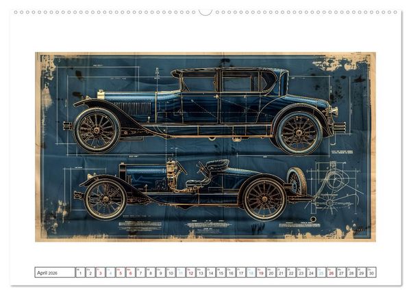 Produktbild: Fantastische Oldtimer (Wandkalender 2026 DIN A2 quer), CALVENDO Monatskalender