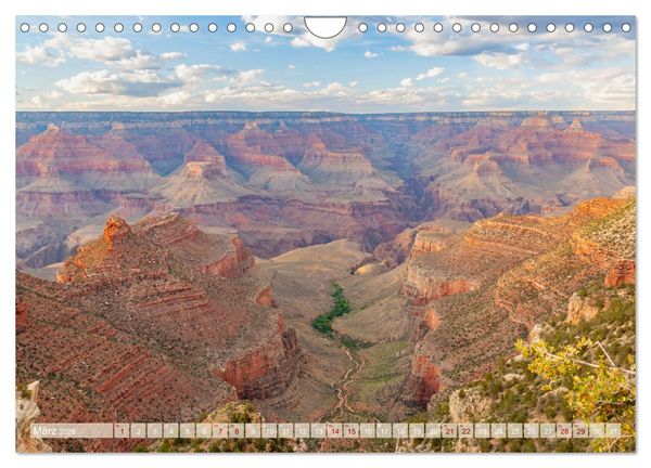 Produktbild: Grand Canyon - Perspektiven einer au&szlig;ergew&ouml;hnlichen Schlucht (Wandkalender 2026 DIN A4 quer), CALVENDO Monatskalender