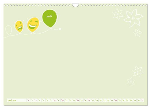 Produktbild: 12 x collage de blagues - calendrier de bricolage (Calendrier mural 2026 DIN A3 vertical), CALVENDO calendrier mensuel