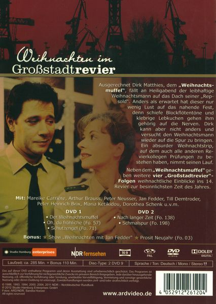 Produktbild: Gro&szlig;stadtrevier - Weihnachten im Gro&szlig;stadtrevier [2 DVDs]